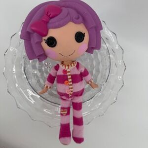 Lalaloopsy Doll Pillow Featherbed Full Size 12" Pink Pajamas Purple Hair  EUC